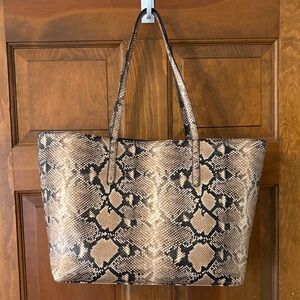 I•N•C  International Concepts Chic Snake Print Tote Bag